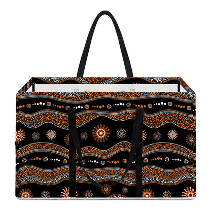 Australian Aboriginal Art Pattern Print Utility Tote Bag
