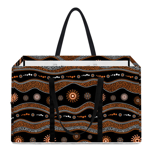 Australian Aboriginal Art Pattern Print Utility Tote Bag