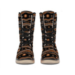 Australian Aboriginal Art Pattern Print Winter Boots