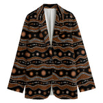 Australian Aboriginal Art Pattern Print Women's Blazer