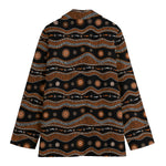 Australian Aboriginal Art Pattern Print Women's Blazer