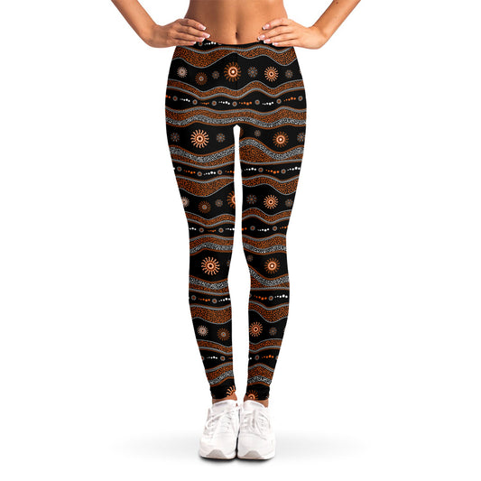 Australian Aboriginal Art Pattern Print Women's Leggings