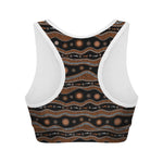 Australian Aboriginal Art Pattern Print Women's Sports Bra