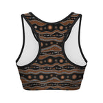 Australian Aboriginal Art Pattern Print Women's Sports Bra