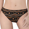 Australian Aboriginal Art Pattern Print Women's Thong