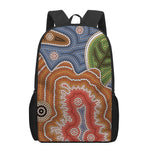 Australian Aboriginal Art Print 17 Inch Backpack