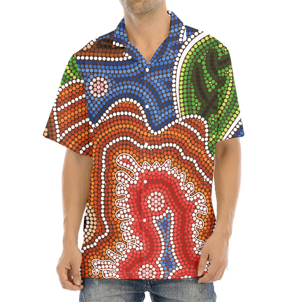Australian Aboriginal Art Print Aloha Shirt