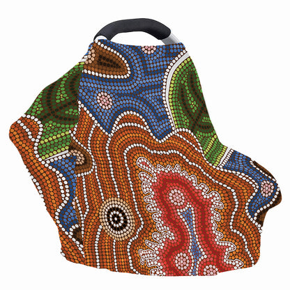 Australian Aboriginal Art Print Baby Seat Cover