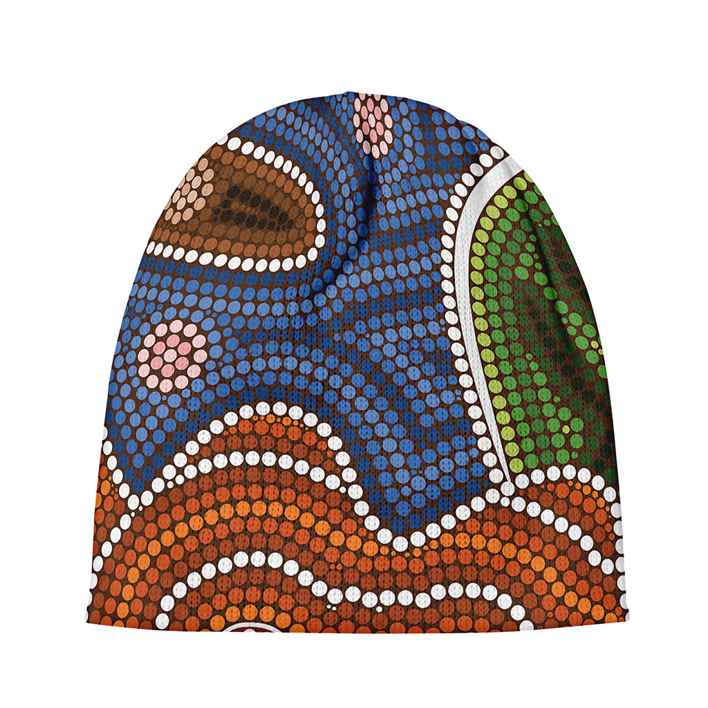Australian Aboriginal Art Print Beanie