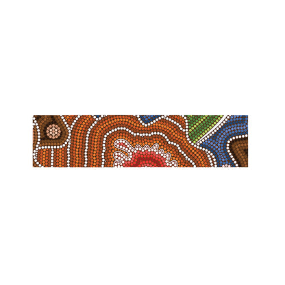 Australian Aboriginal Art Print Bed Runner