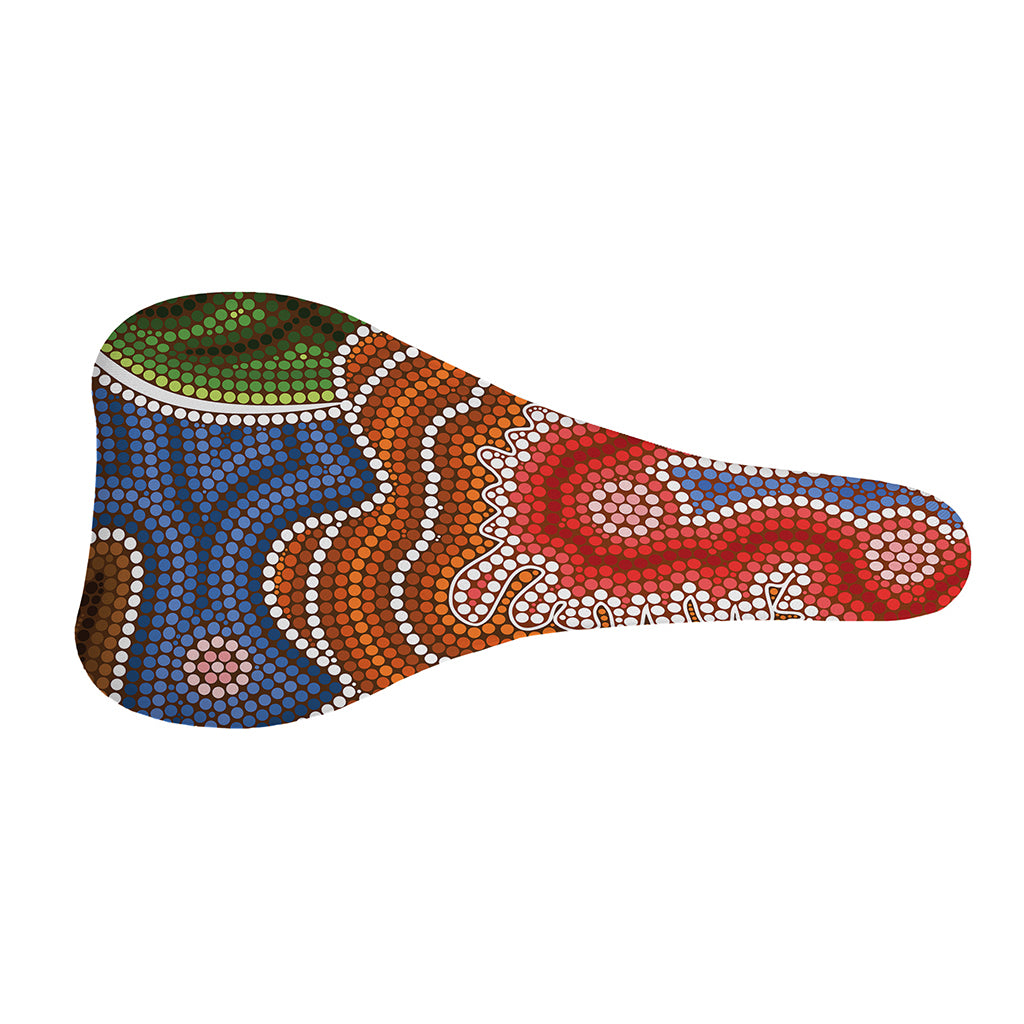 Australian Aboriginal Art Print Bicycle Seat Cover