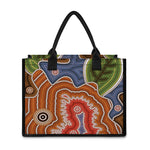Australian Aboriginal Art Print Canvas Tote Bag