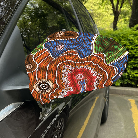 Australian Aboriginal Art Print Car Side Mirror Covers