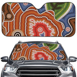 Australian Aboriginal Art Print Car Windshield Sun Shade