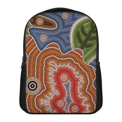 Australian Aboriginal Art Print Casual Backpack