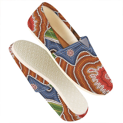Australian Aboriginal Art Print Casual Shoes