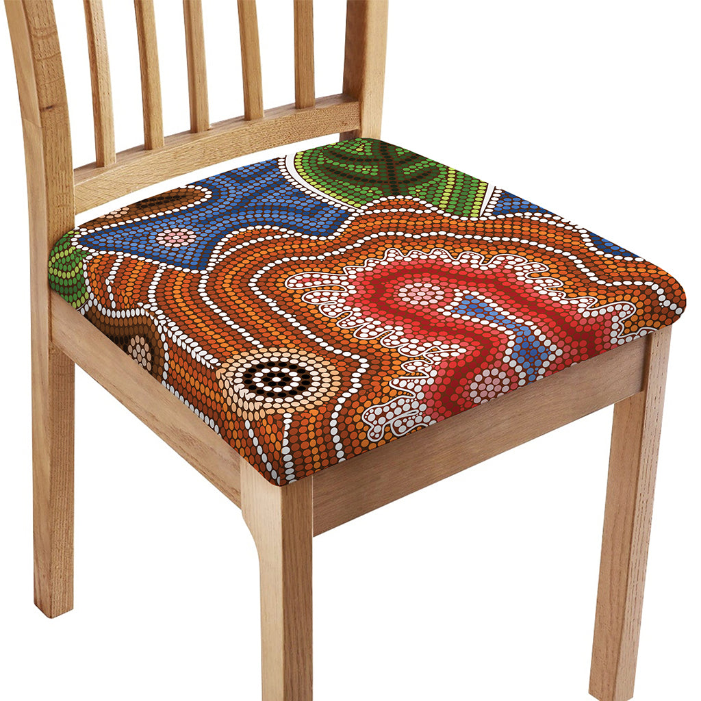 Australian Aboriginal Art Print Chair Cushion Cover