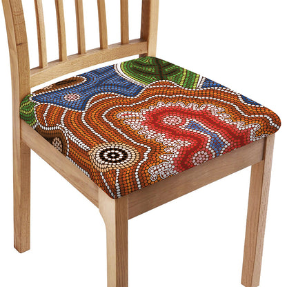 Australian Aboriginal Art Print Chair Cushion Cover