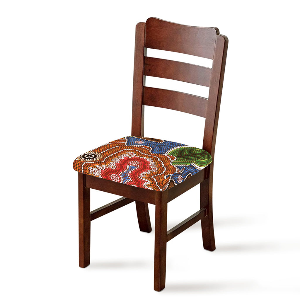 Australian Aboriginal Art Print Chair Cushion Cover