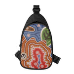 Australian Aboriginal Art Print Chest Bag