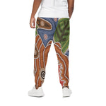 Australian Aboriginal Art Print Cotton Pants