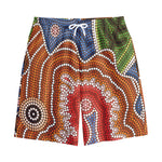 Australian Aboriginal Art Print Cotton Shorts