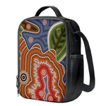 Australian Aboriginal Art Print Crossbody Lunch Bag