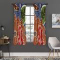 Australian Aboriginal Art Print Grommet Curtain Panels
