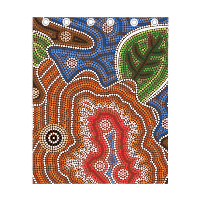 Australian Aboriginal Art Print Curtain