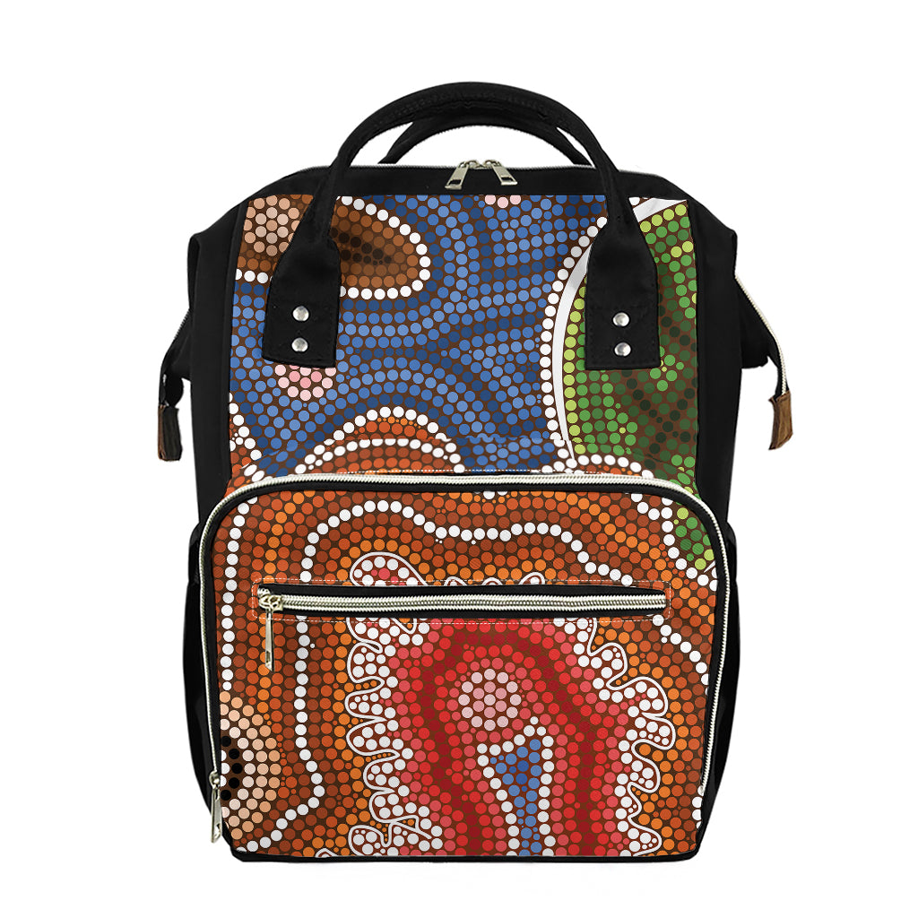 Australian Aboriginal Art Print Diaper Bag