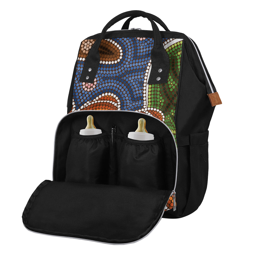 Australian Aboriginal Art Print Diaper Bag