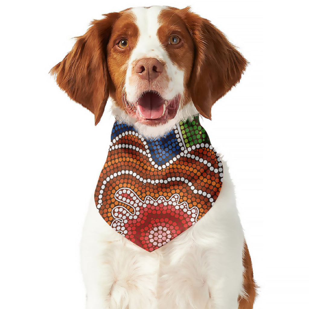 Australian Aboriginal Art Print Dog Bandana