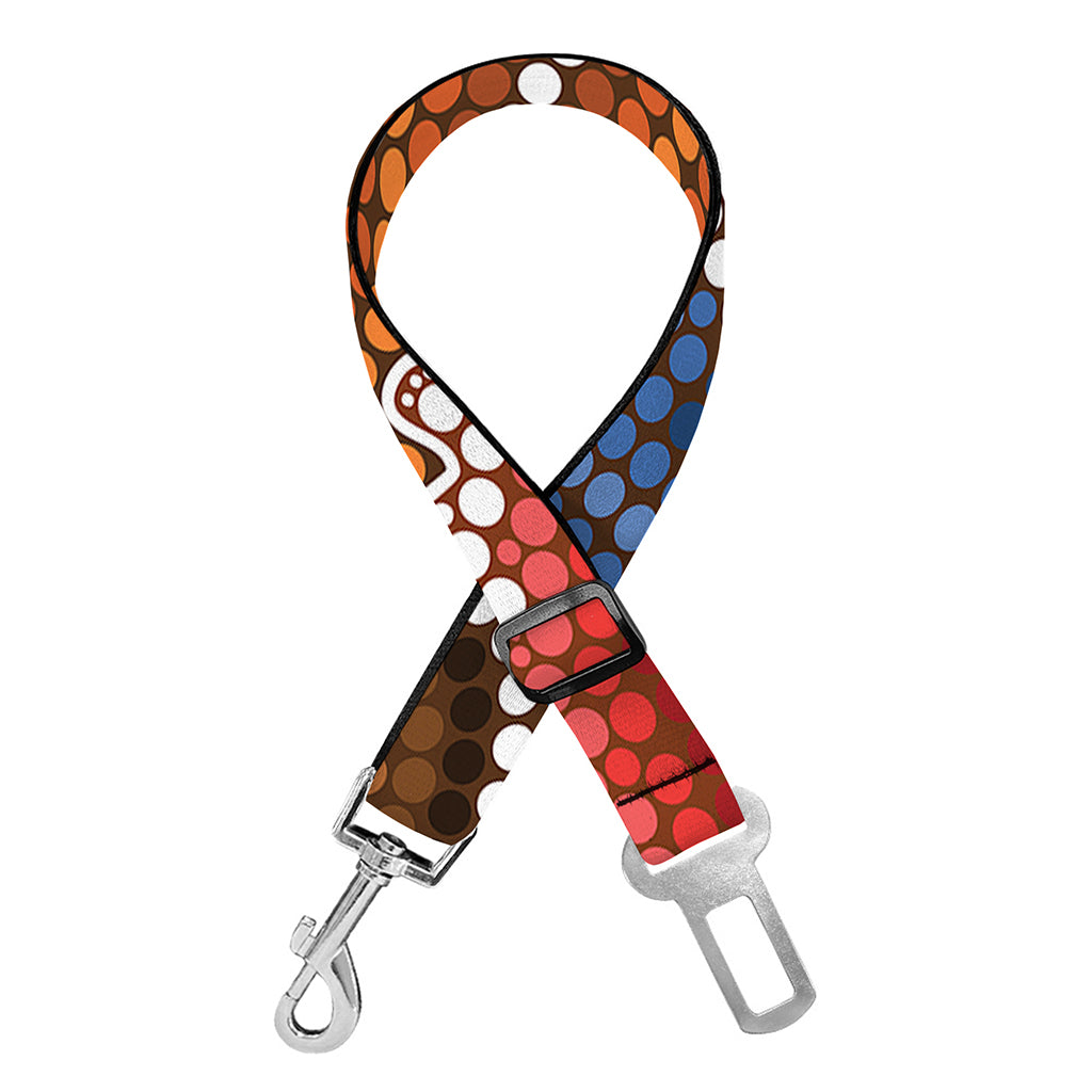Australian Aboriginal Art Print Dog Seat Belt