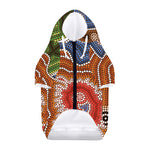 Australian Aboriginal Art Print Dog Zip Up Hoodie