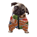 Australian Aboriginal Art Print Dog Zip Up Jacket