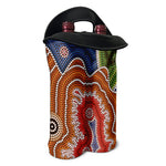 Australian Aboriginal Art Print Double Neoprene Wine Tote