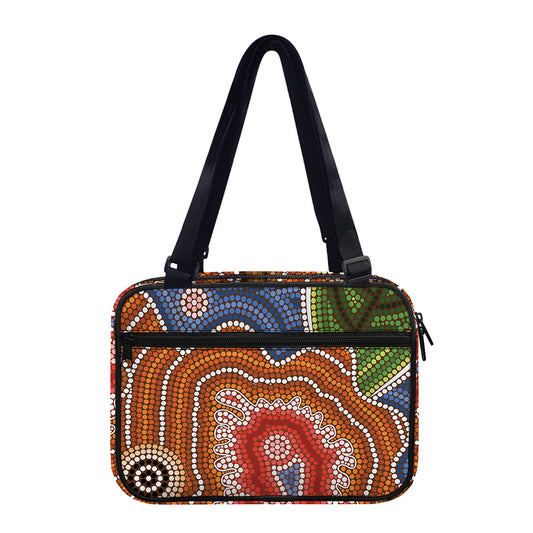 Australian Aboriginal Art Print Double Strap Bible Bag