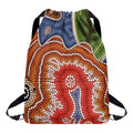 Australian Aboriginal Art Print Drawstring Backpack