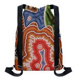 Australian Aboriginal Art Print Drawstring Backpack