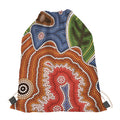 Australian Aboriginal Art Print Drawstring Bag