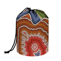 Australian Aboriginal Art Print Drawstring Makeup Bag