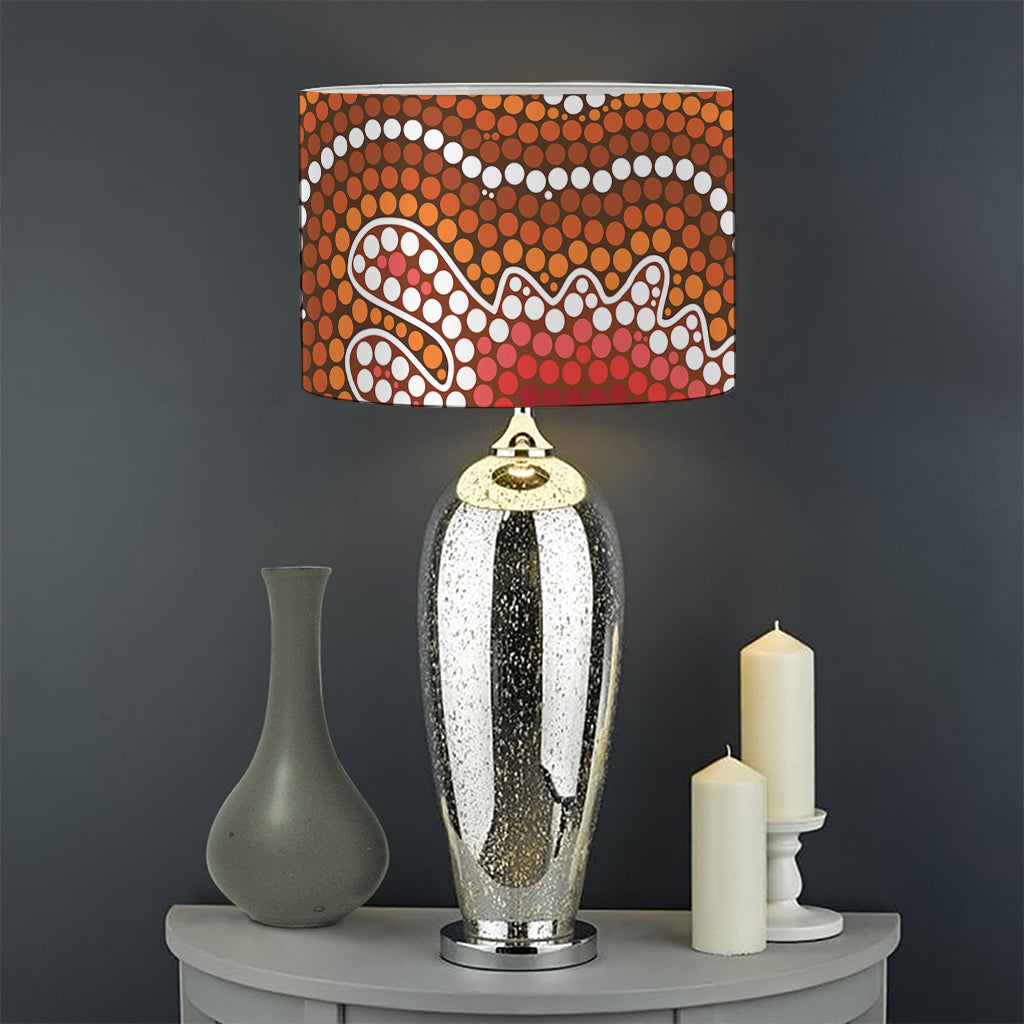 Australian Aboriginal Art Print Drum Lamp Shade