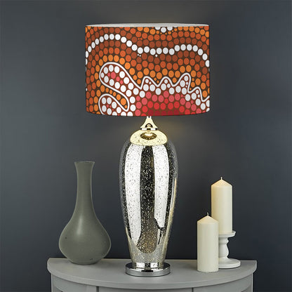 Australian Aboriginal Art Print Drum Lamp Shade