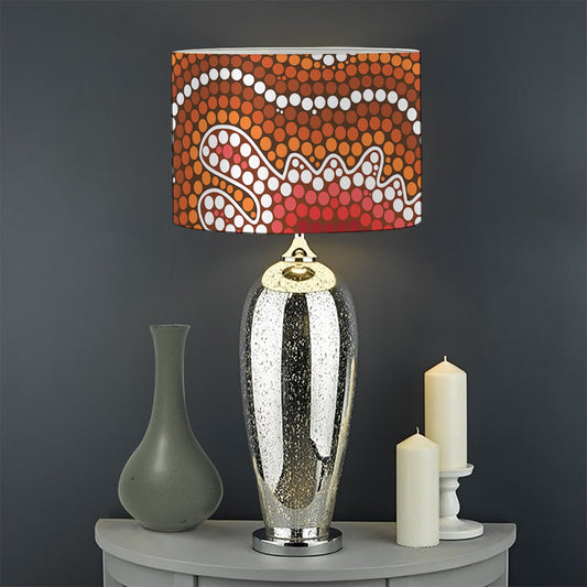 Australian Aboriginal Art Print Drum Lamp Shade