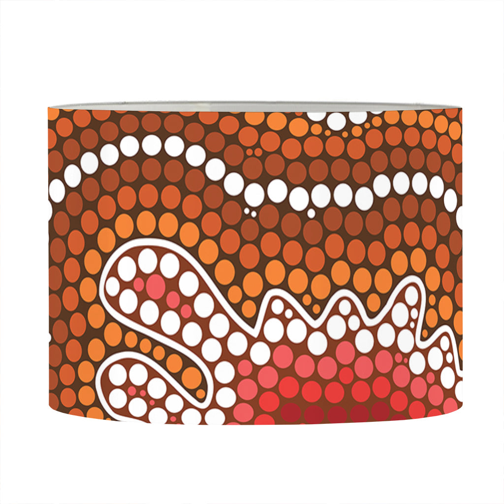 Australian Aboriginal Art Print Drum Lamp Shade