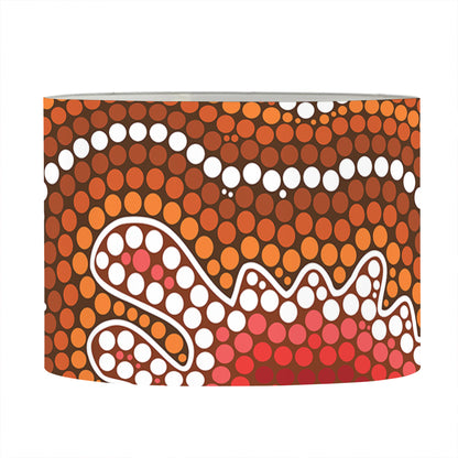 Australian Aboriginal Art Print Drum Lamp Shade