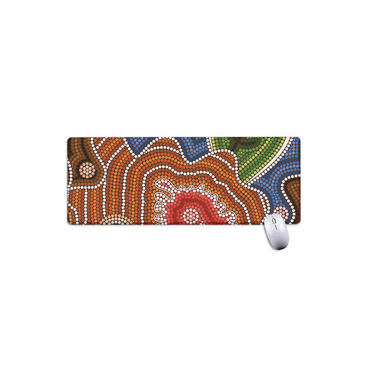Australian Aboriginal Art Print Extended Mouse Pad