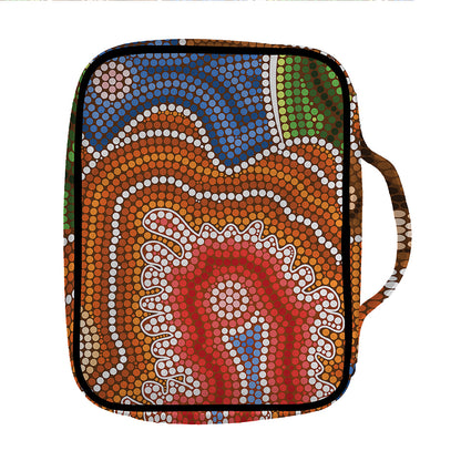 Australian Aboriginal Art Print Front Pocket Bible Bag