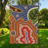 Australian Aboriginal Art Print Garden Flag