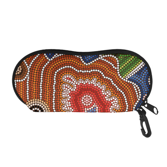 Australian Aboriginal Art Print Glasses Case